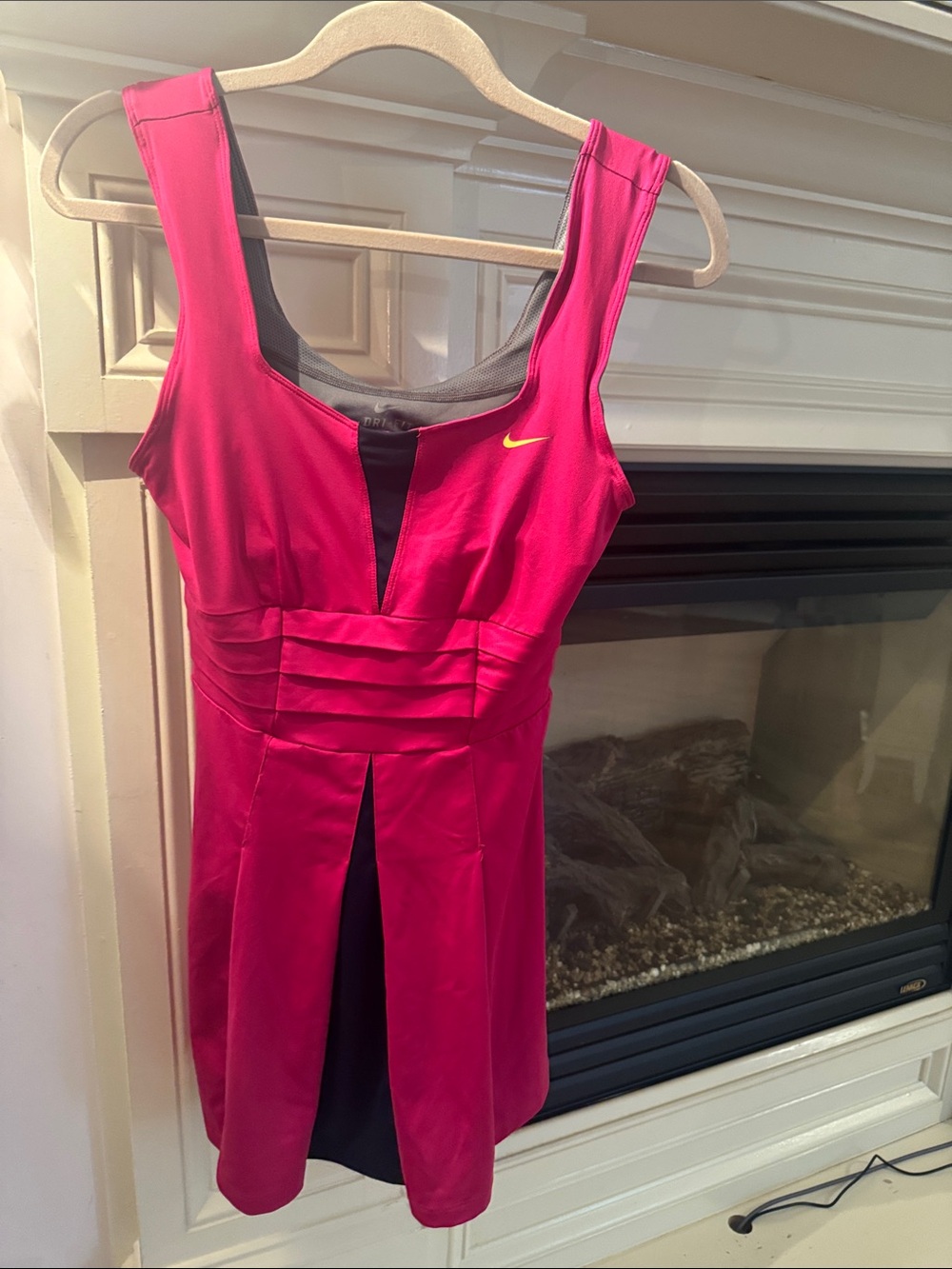 Nike Pink Athletic Tennis Dress with Black Insets